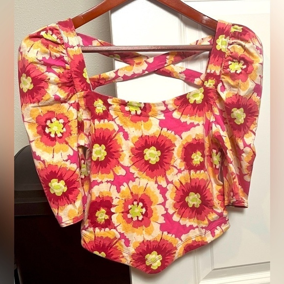 Free People Give Me More Top in Pop Combo - Picture 4 of 4